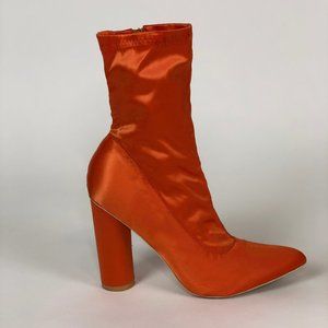 Orange High Heel Boots - Used Once For Runway